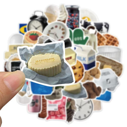 ملصقات ملاحظات الكمبيوتر المحمول ثلاثية الأبعاد / 50 قطعة