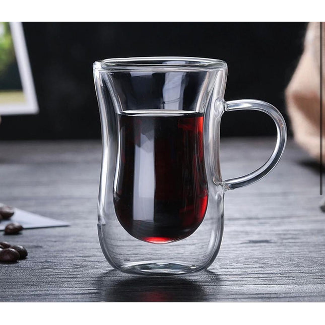 Double Wall Glass Cup Transparent