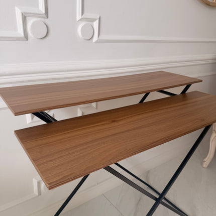 Wooden double table