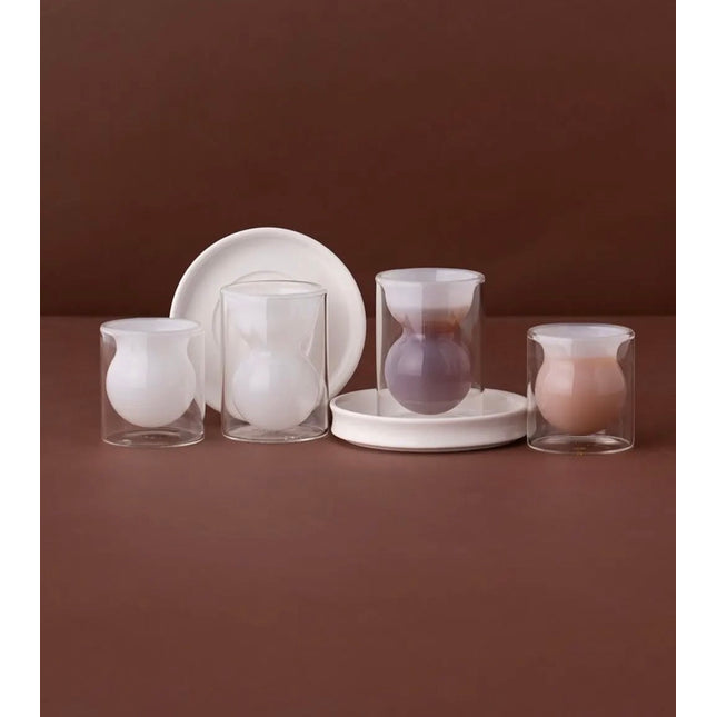 Double glass teaset