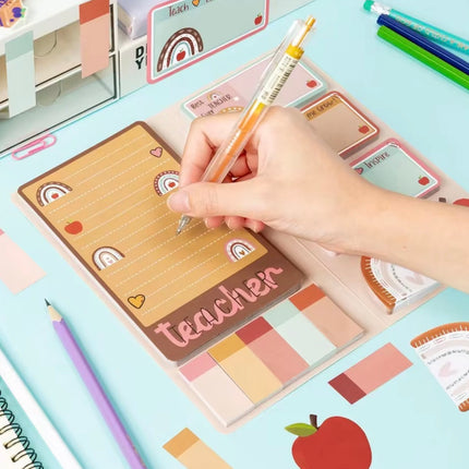 1 Pc teacher Cartoon Sticky Notes