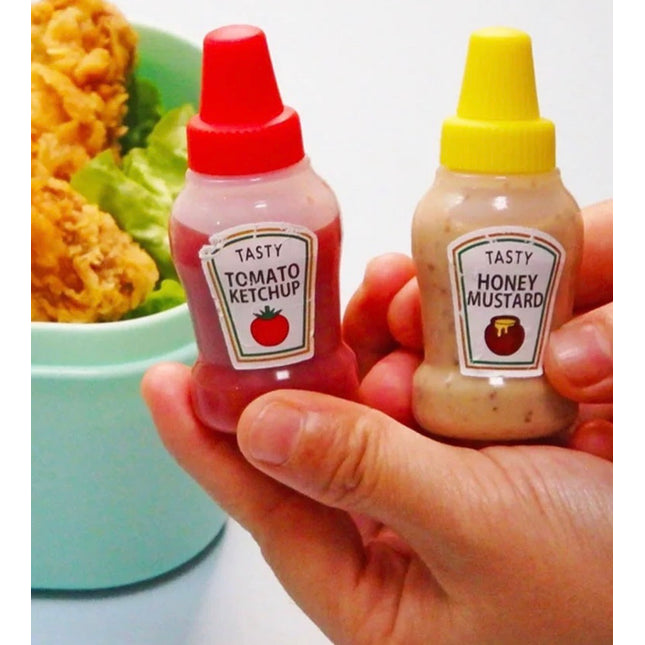 قطعتان/مجموعة زجاجات كاتشب طماطم صغيرة سعة 25 مل