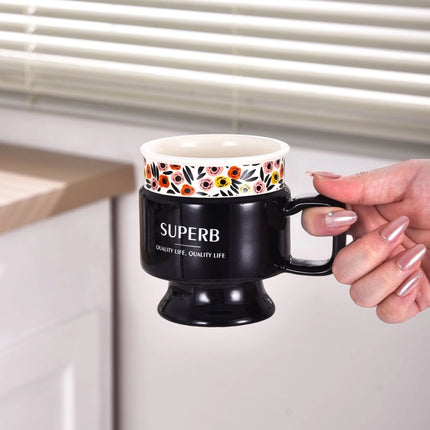 Ceramic High printed Milk Mug