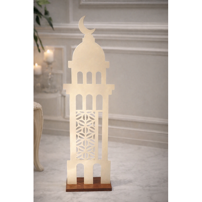 Metal ramadan stand 98 cm with wooden base