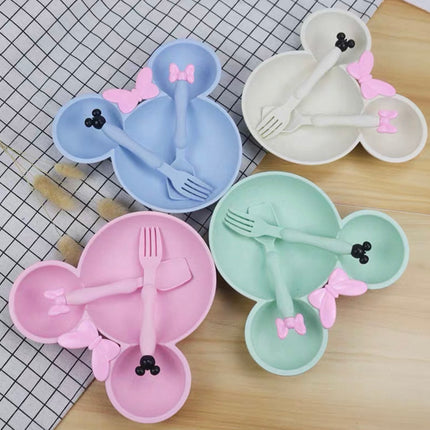 3Pcs/set Wheat Baby Dish