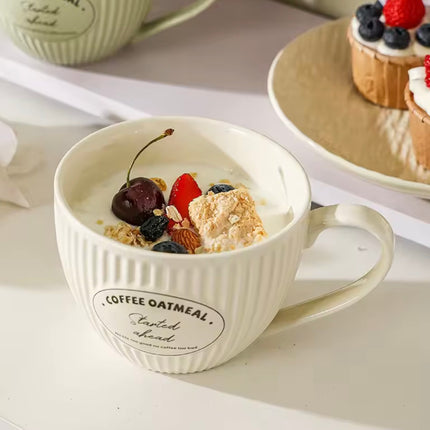 وعاء سيراميك للشوفان سعة 600 مل