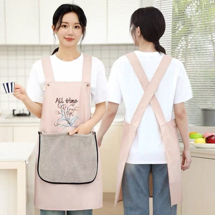 مئزر مقاوم للماء للبالغين مع منشفة