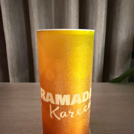 16 cm cylindrical  ramadan light giveaways
