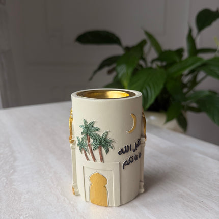 Resin essence palm tree Ramadan theme