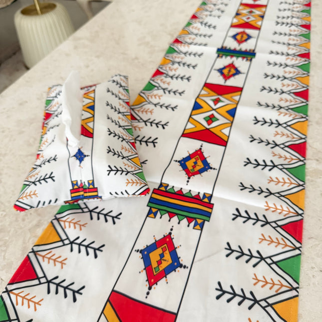 Ramadan runner and tissue cover