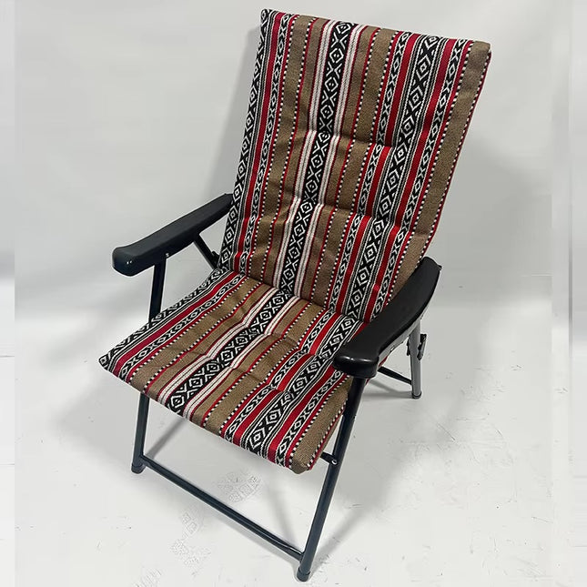 Folded paded picnic chair