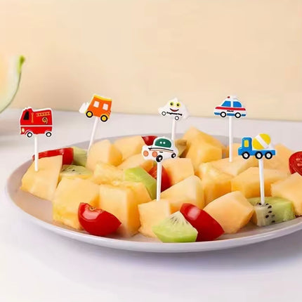 6pcs/set Car Vegetable Cute Mini fruit fork