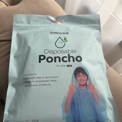 Poncho for adult or kids rain coat x5pcs