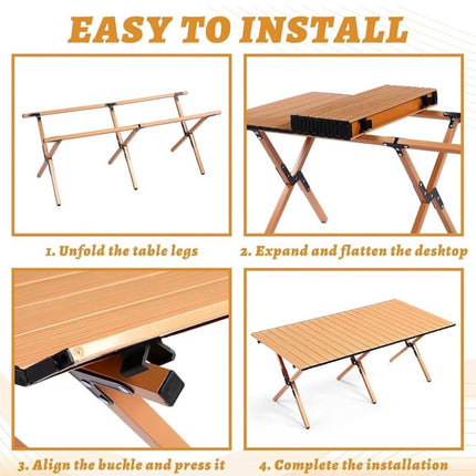 Outdoor Folding Table Camping Table Portable Table for Picnic Camping Travel BBQ with Carrying Bag