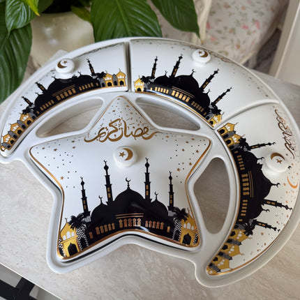 Moon star ramadan plate
