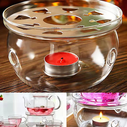 Round Teapot Warmer glass