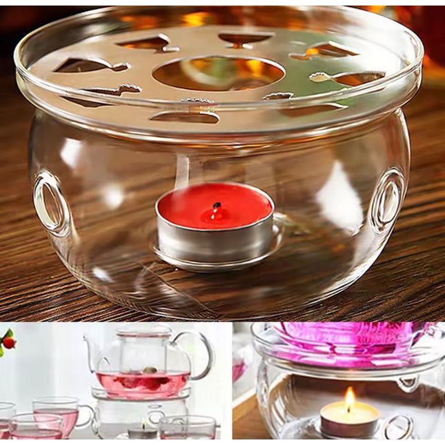 Round Teapot Warmer glass