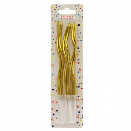 12 pcs gold or silver birthday candle