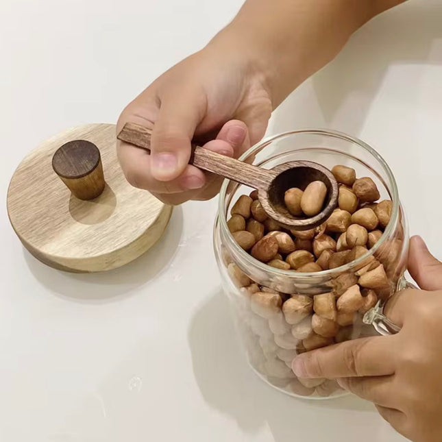 Glass Pot Sealed with spoon