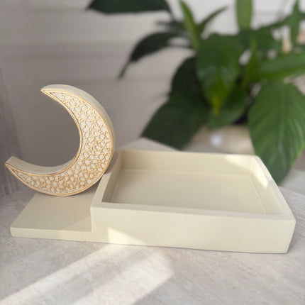 Moon resin tray