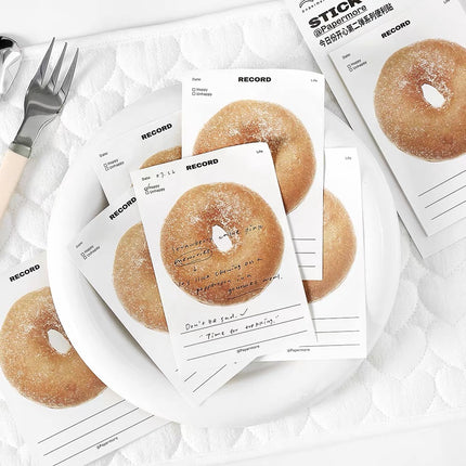 3 pcs set (30 sheet sticky Notes doughnut cake series.)