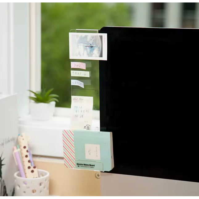 Creative Acrylic Monitor Message Memo Board