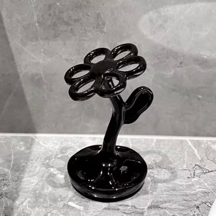 حامل فرشاة الأسنان الإبداعي من السيراميك قطعة واحدة