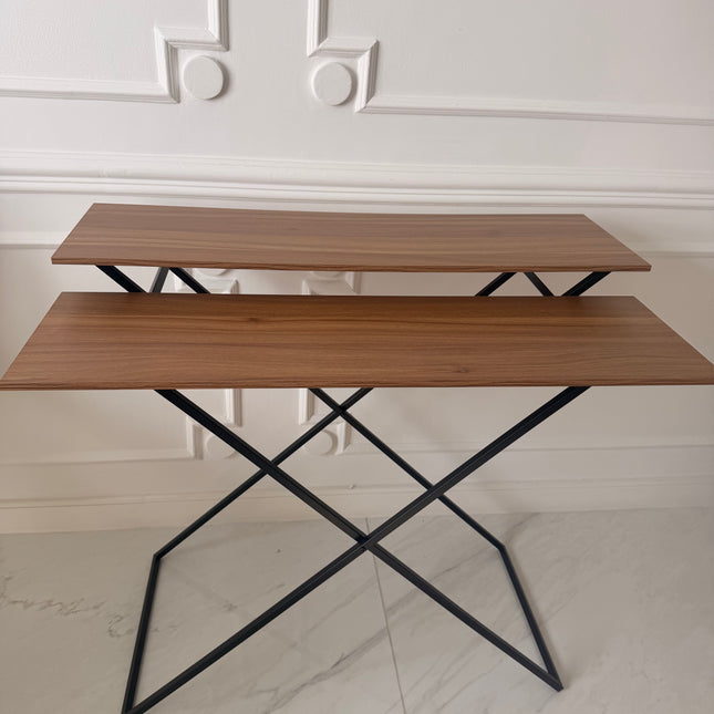 Wooden double table