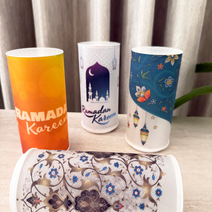16 cm cylindrical  ramadan light giveaways
