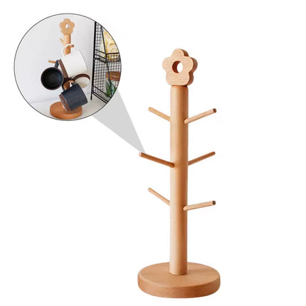 Premium Wood Flower Cup Hanger