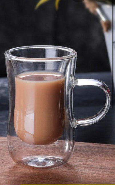 Double Wall Glass Cup Transparent