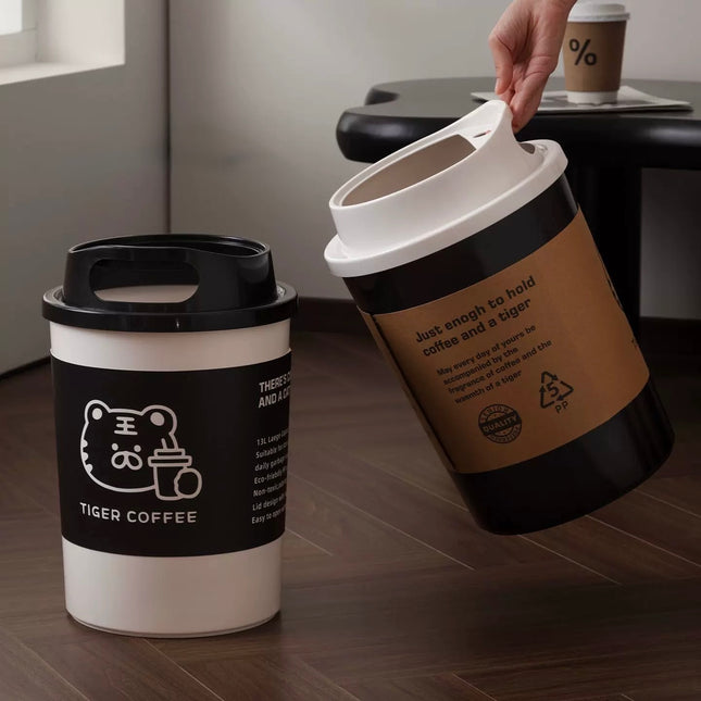 Creative Style Coffee Cup Design Trash Can