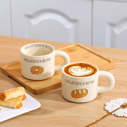 Delicious bun ceramic mug  338 ml