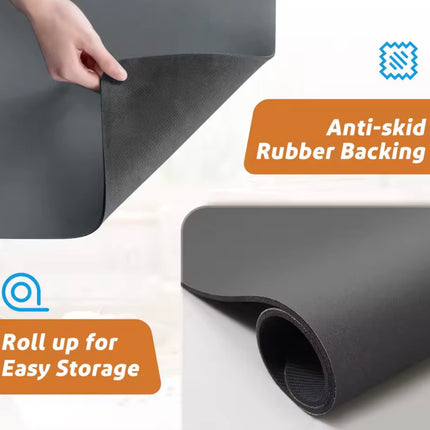 حصيرة تجفيف الأطباق الماصة