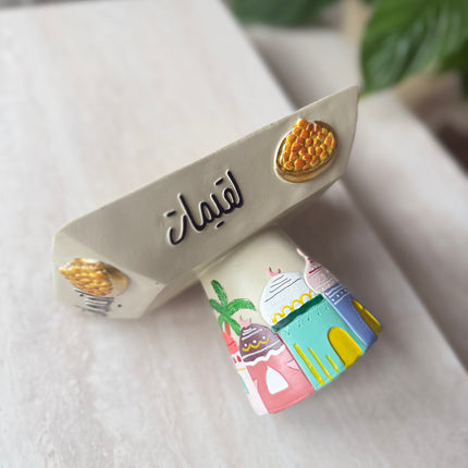 Luqaimat resin stand for ramdan