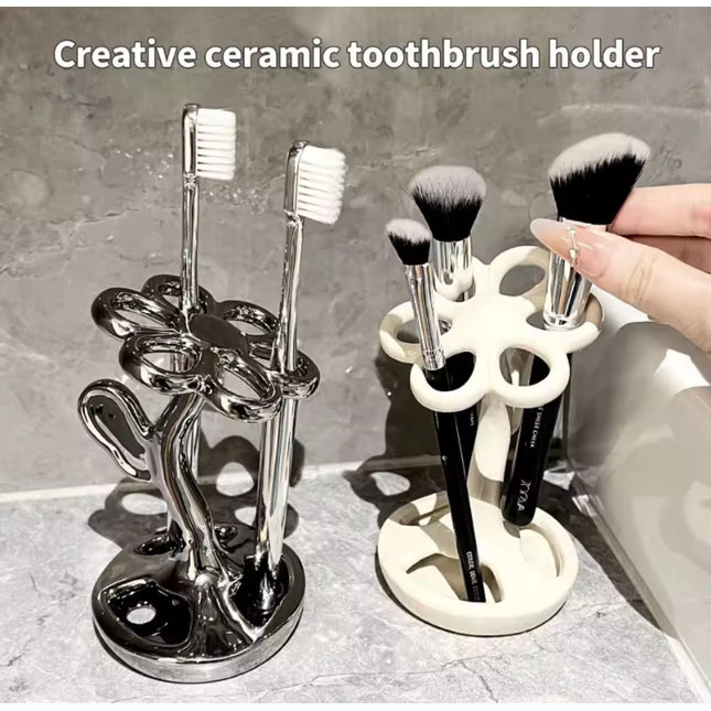 1pcs Creative Toothbrush Holder Ceramic
