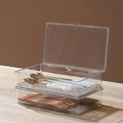 3 قطع صناديق تخزين أكريليك