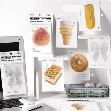 3 pcs set (30 sheet sticky Notes doughnut cake series.)