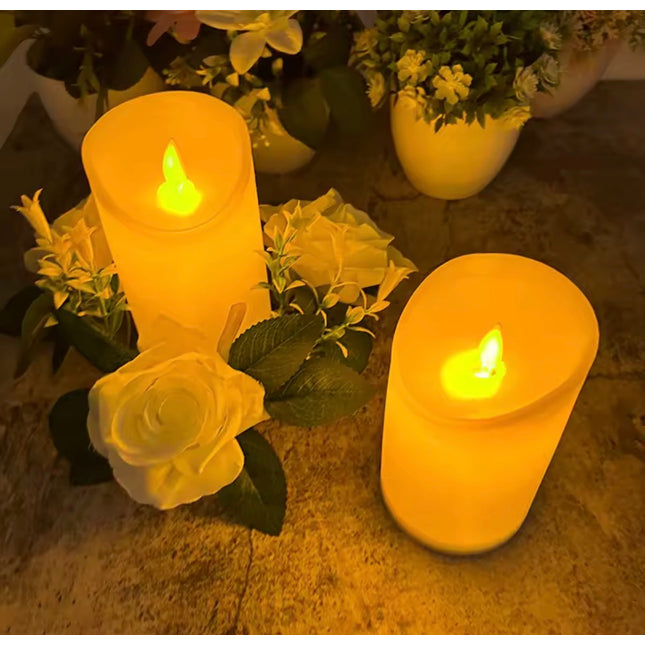 1 pcs L Flameless LED Candle Warm glowing decorative electric