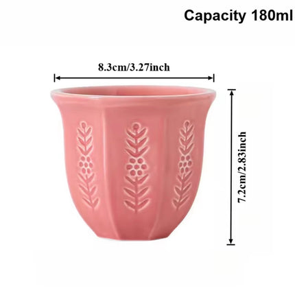 1PC/180 ml Arabic Style Tulip Ceramic Mug