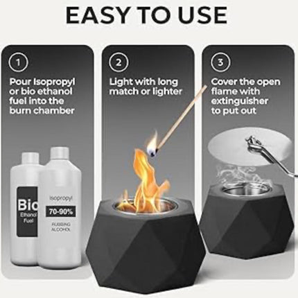 Mini fire pits for tale top