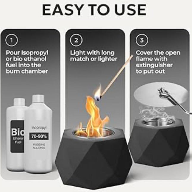 Mini fire pits for tale top