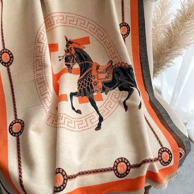 Thickened Warm Shoulder Wrap Scarf shawl