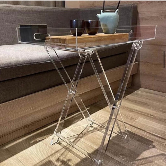 Acrylic folded table
