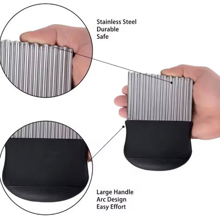 قطاعه الخضار والفواكه بشكل متعرج 