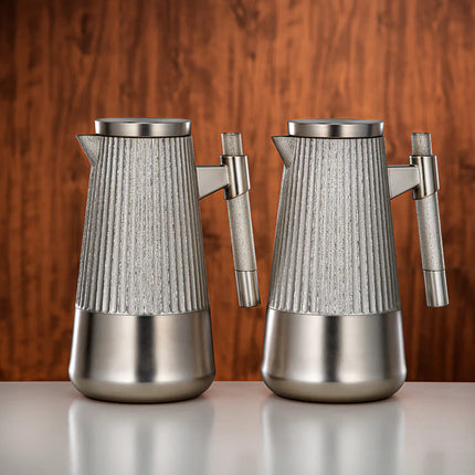 Vacuum Flask Set 1L + 1L Matt Nickel