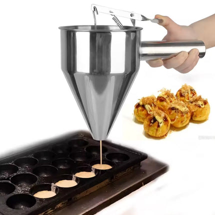 Funnel Dispenser with Rack for  Pancake
