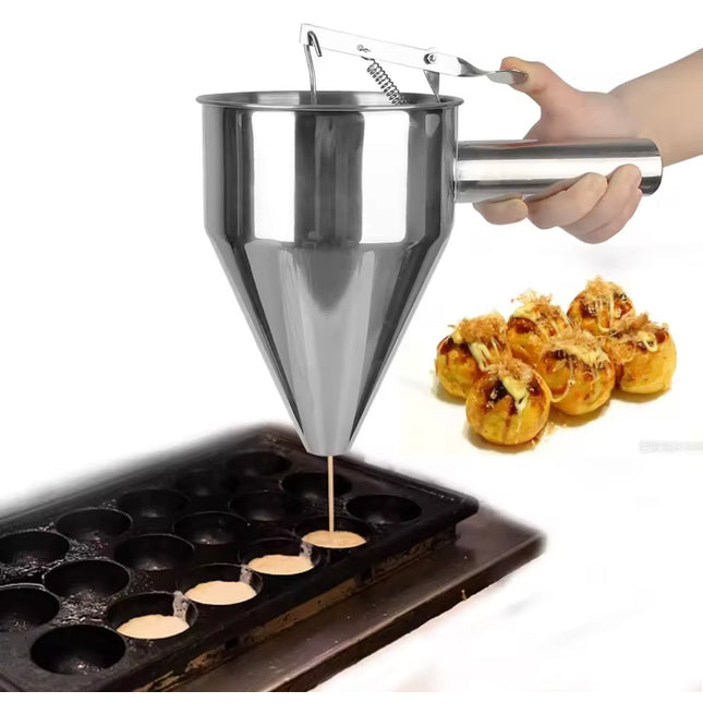 Funnel Dispenser with Rack for  Pancake