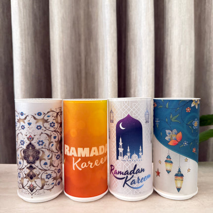 16 cm cylindrical  ramadan light giveaways