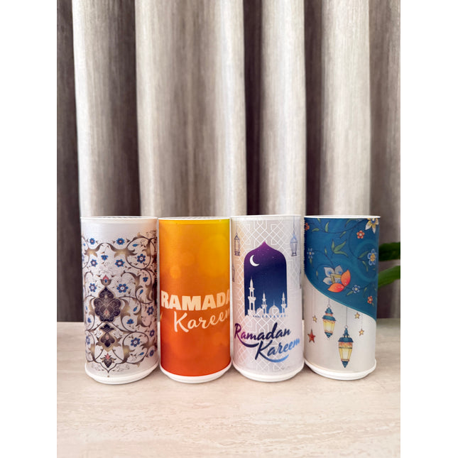16 cm cylindrical  ramadan light giveaways